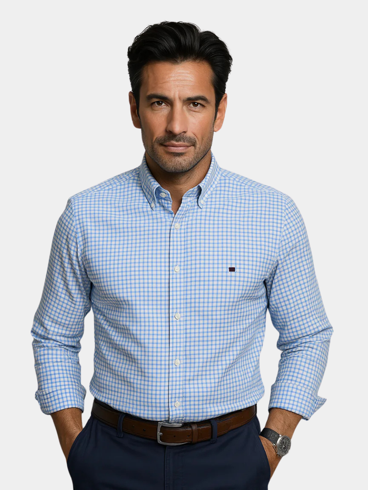 Hetty London Patterned Button-Up Shirt for Men