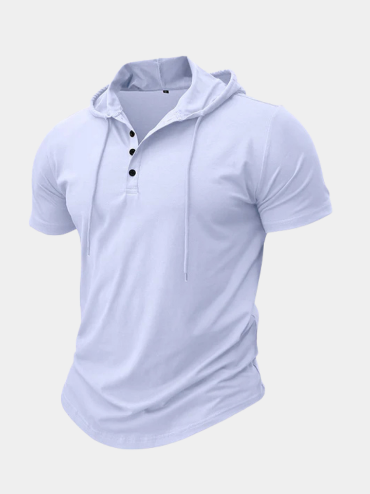 Hetty London Short Sleeve Hooded Shirt for Men