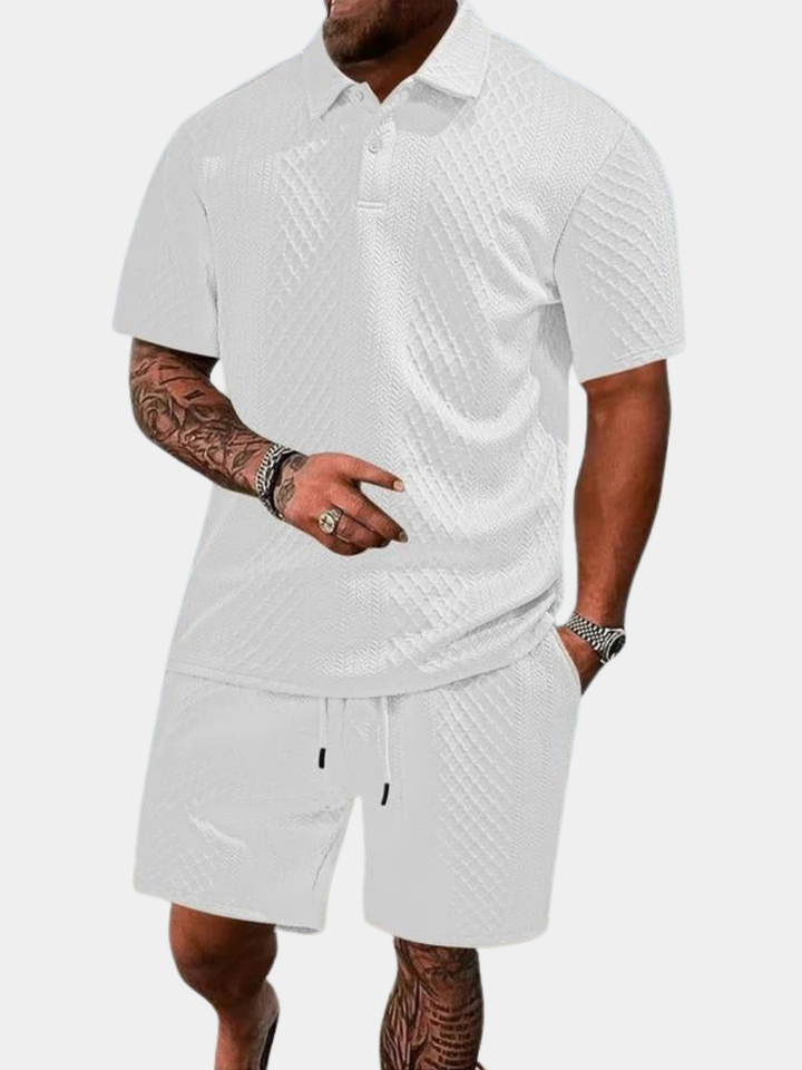 Hetty London Summer Textured Knit Set for Men
