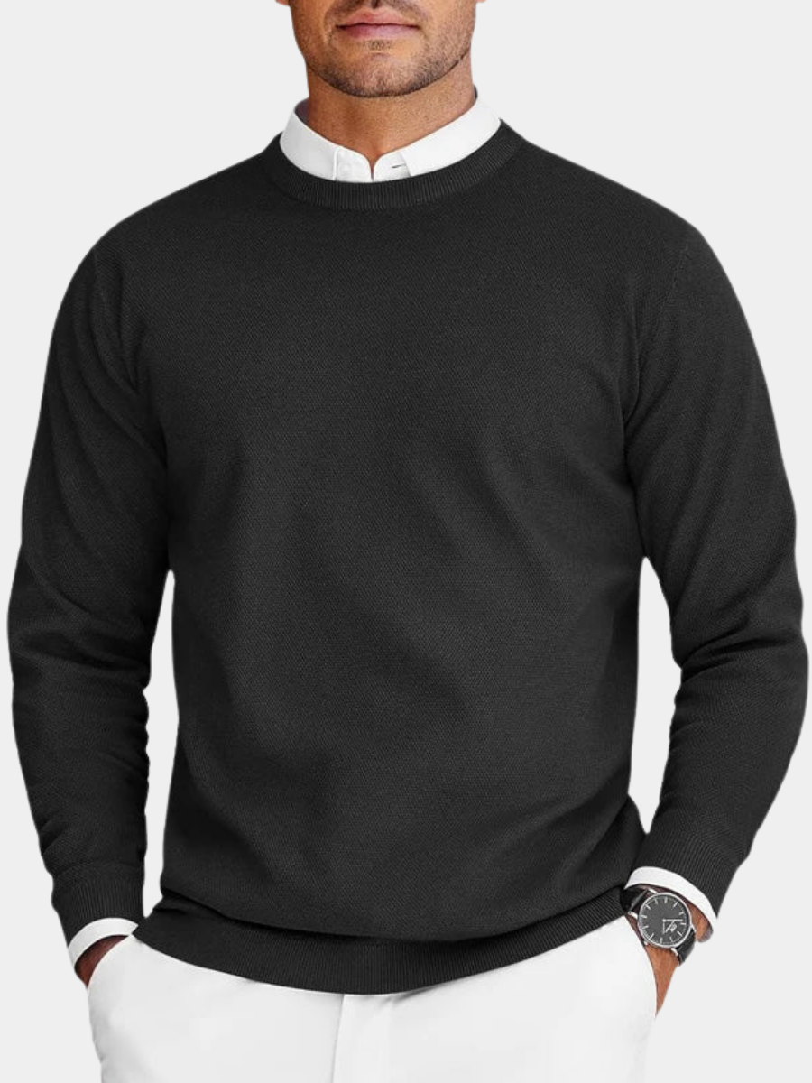 Kenneth - Patterned Crew Neck Jumper