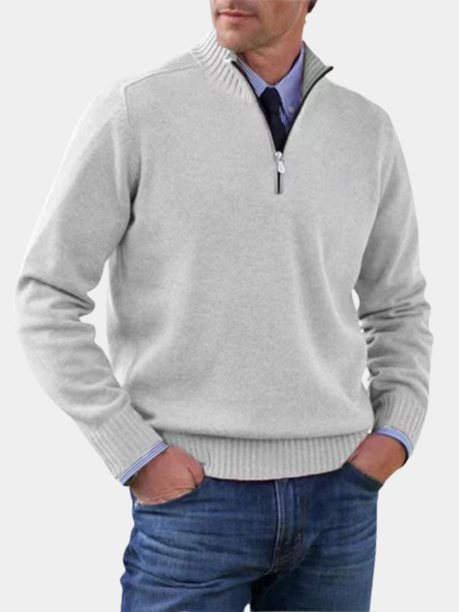 Quincy - Fine Knit Half-Zip Jumper
