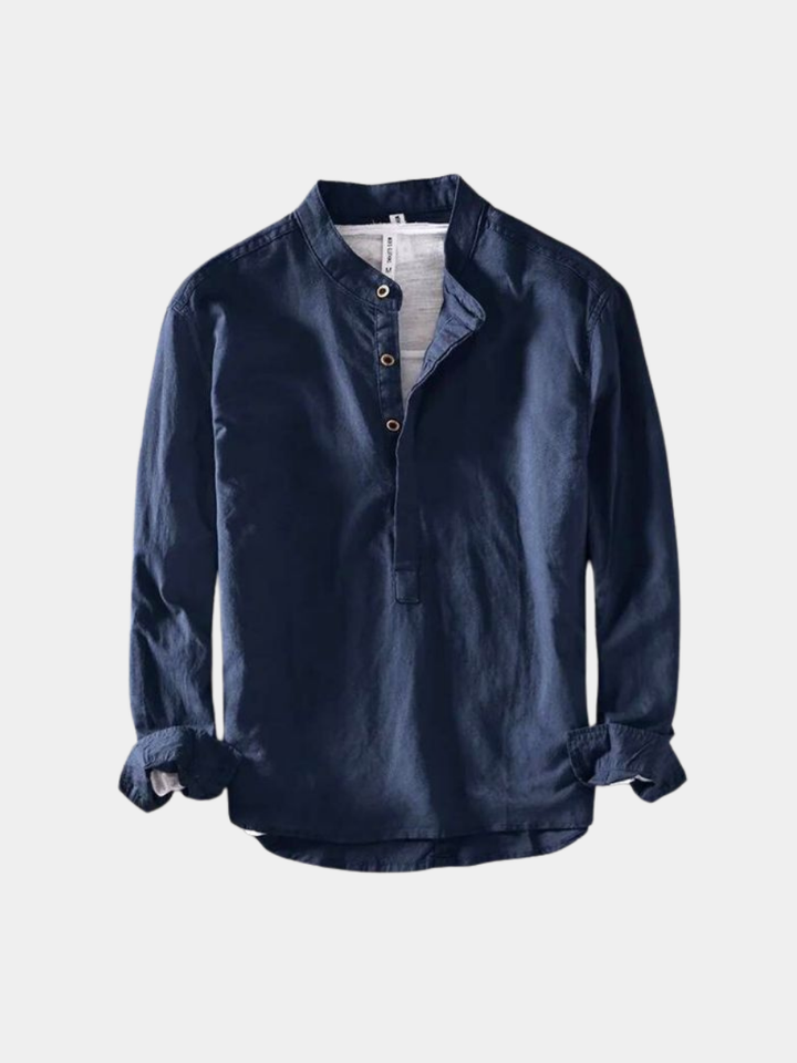 Hetty London Minimalist Linen Shirt for Men
