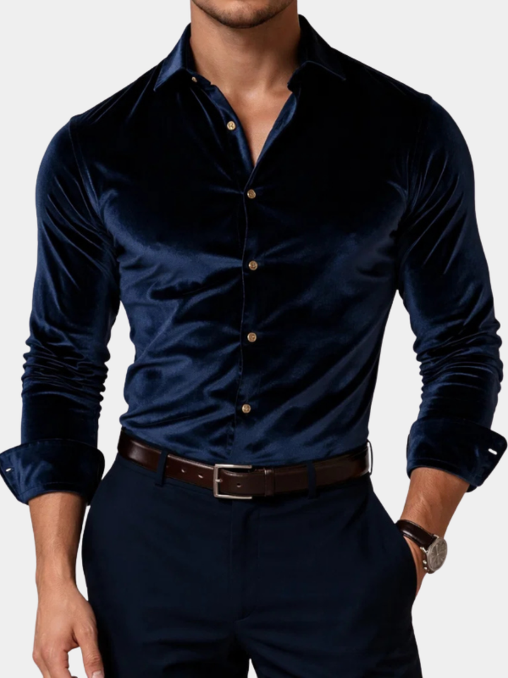 Hetty London Velvet Shirt for Men