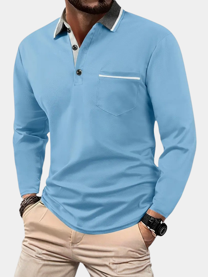 Hetty London Classic Long Sleeve Polo Shirt