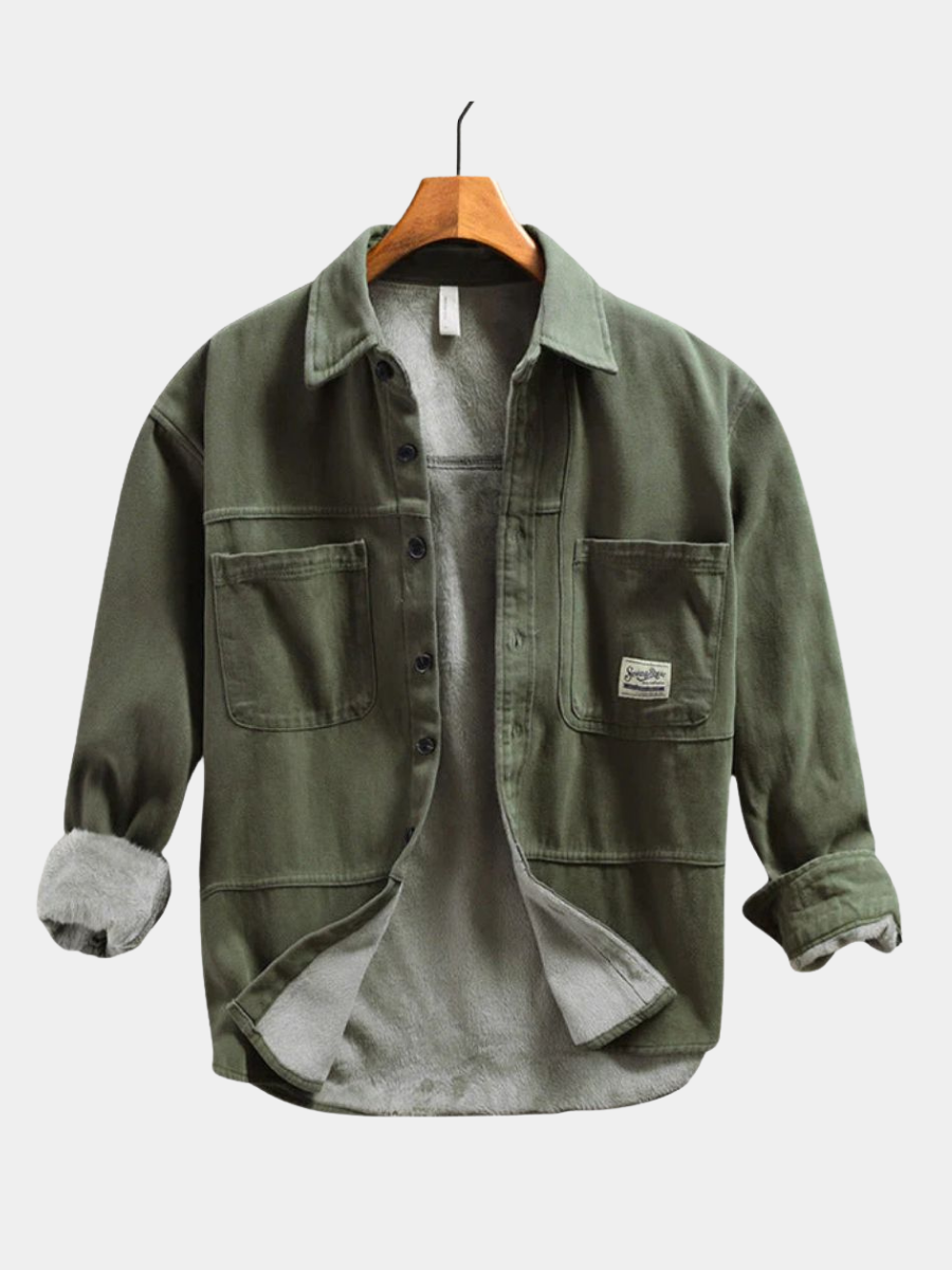 Hetty London Fleece Cargo Shirt for Men