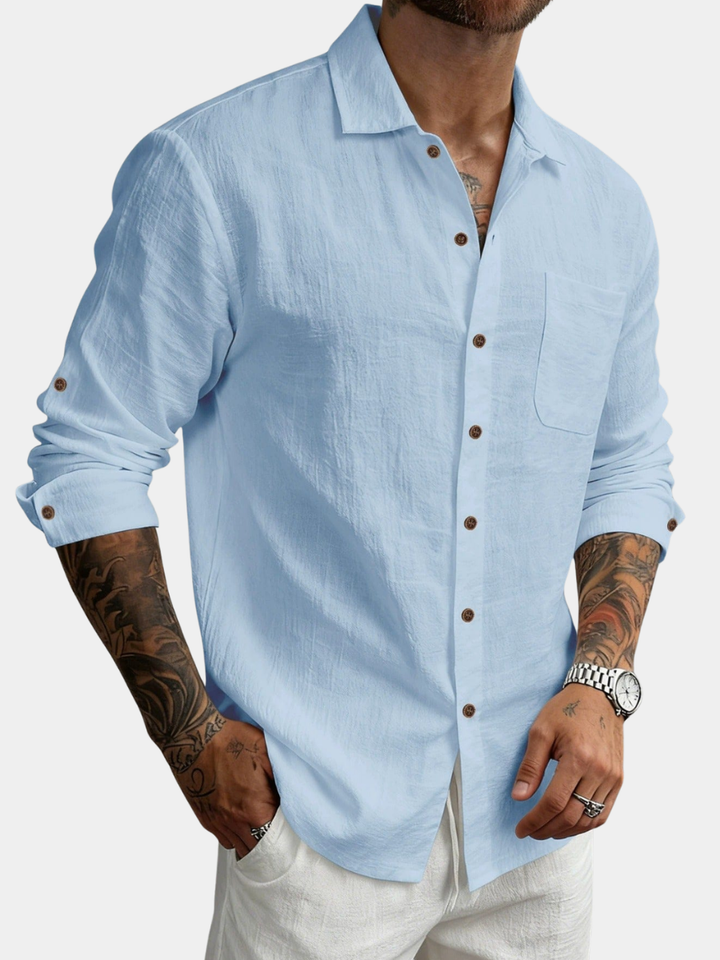 Hetty London Textured Cotton Shirt for Men