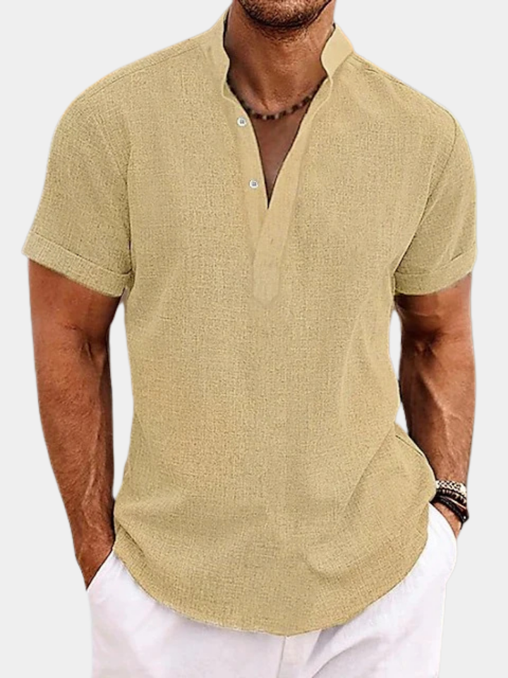 Hetty London Textured Popover Shirt for Men