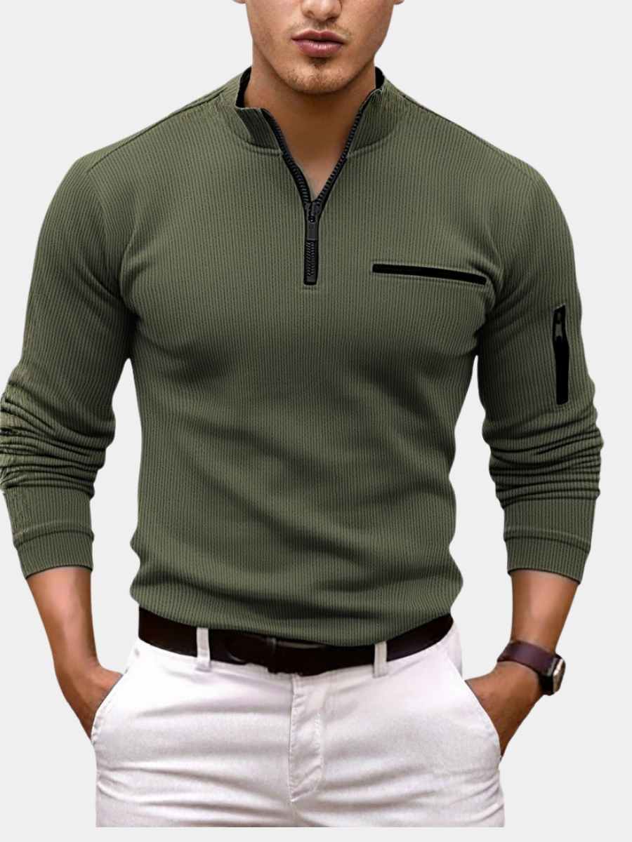 Hetty London Long Sleeve Shirt with Zip