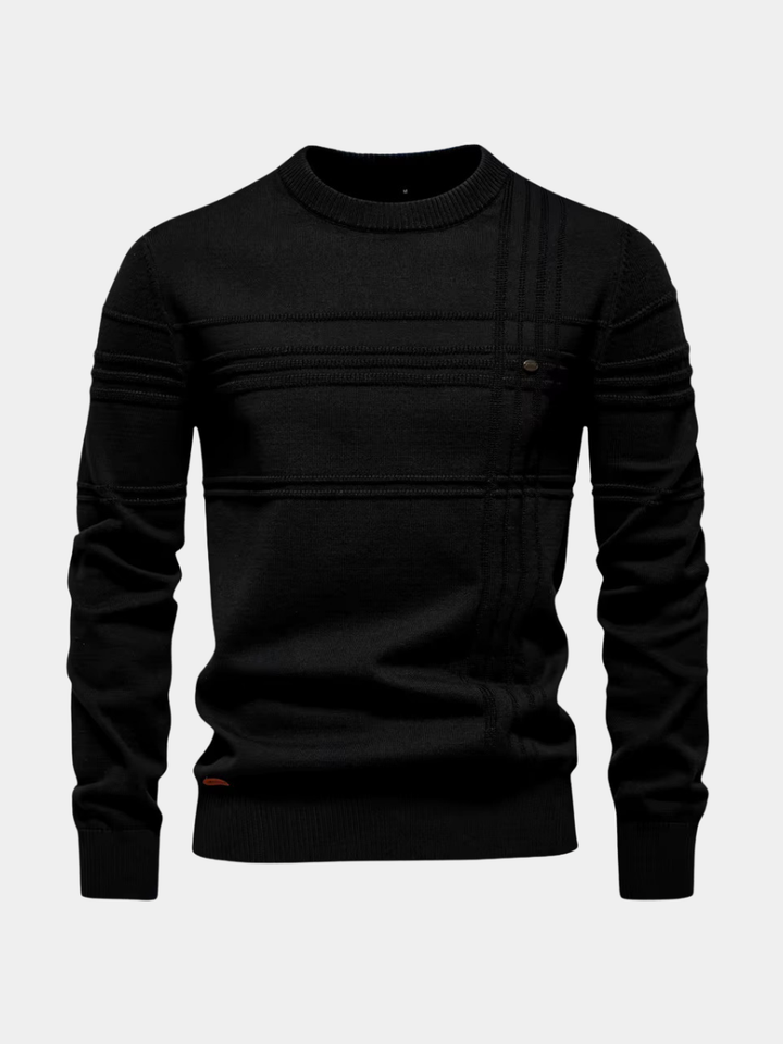 Gilbert - Tonal Stripe Crew Neck Jumper