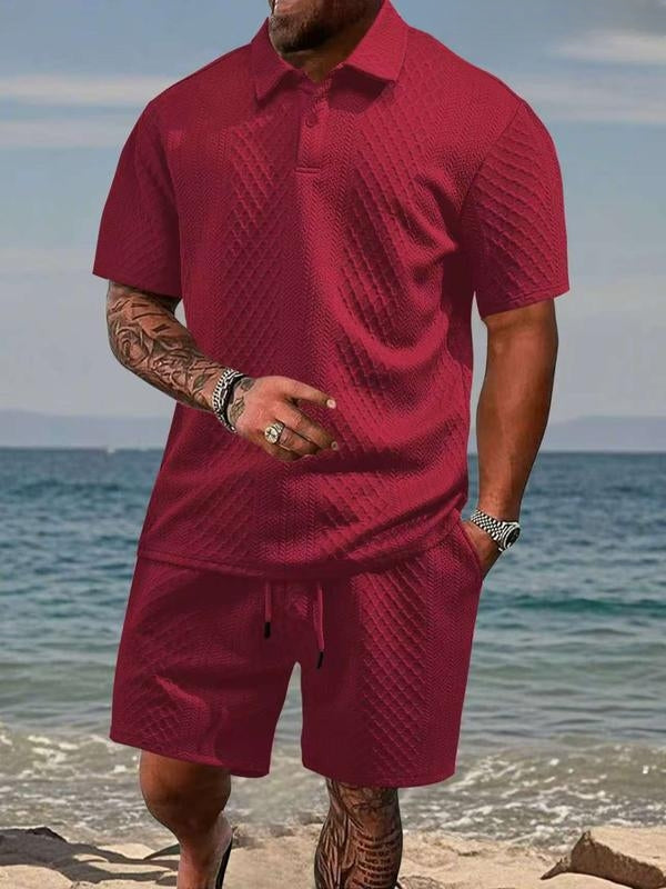 Hetty London Summer Textured Knit Set for Men