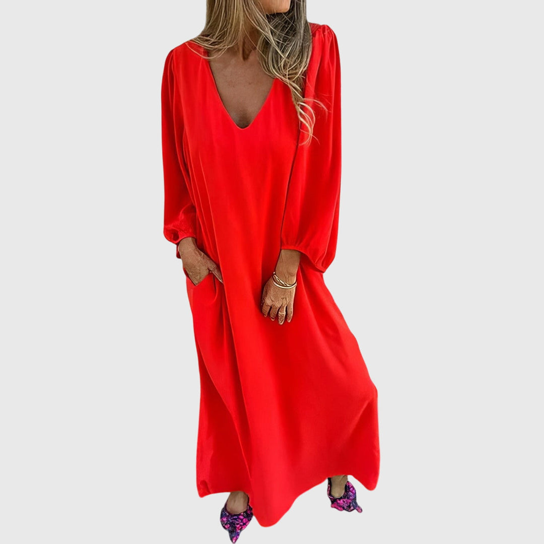 Carol™ | Long Boho Dress with Pockets