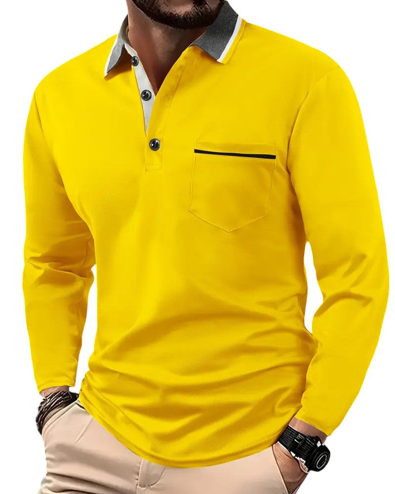 Hetty London Classic Long Sleeve Polo Shirt