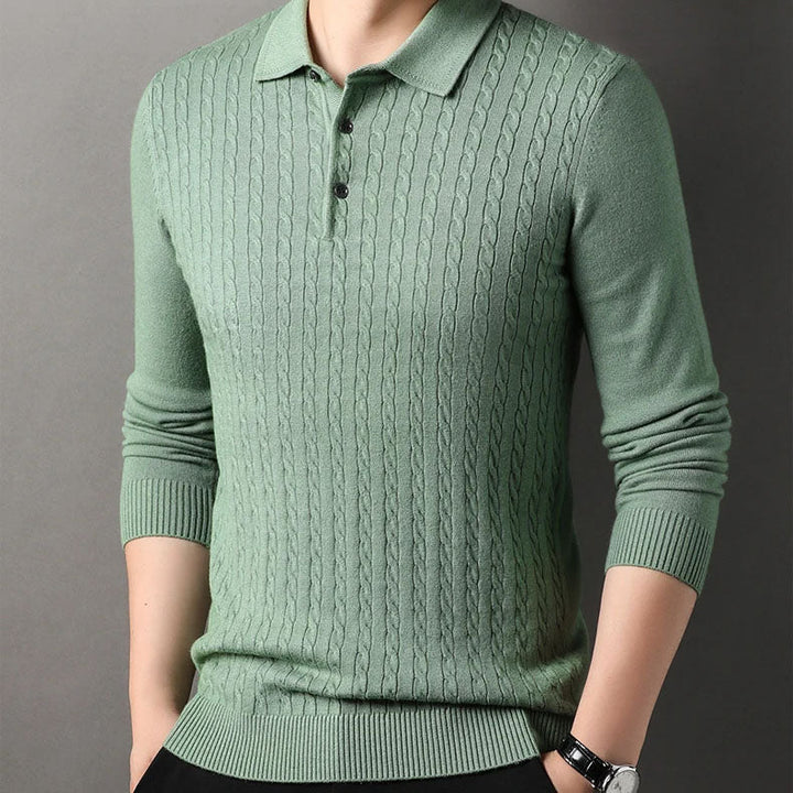 Vittori Knit Polo Sweater