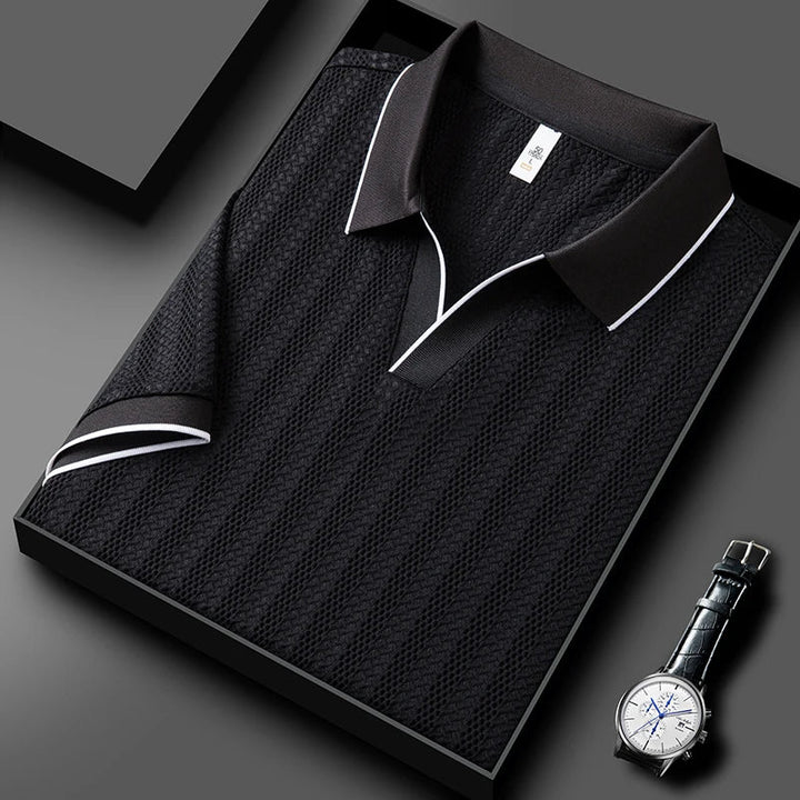 Julian Woven Collar Polo