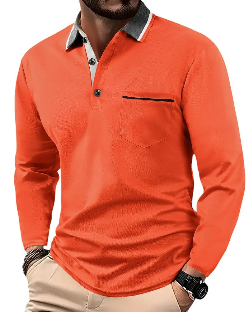 Hetty London Classic Long Sleeve Polo Shirt