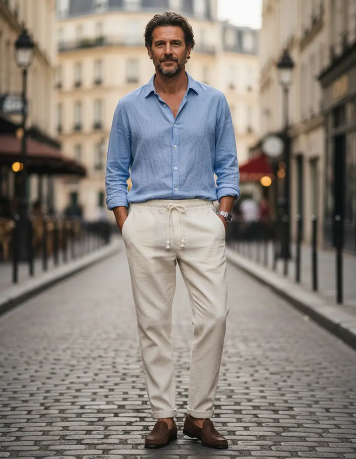 Lago - Elegant Linen Trousers