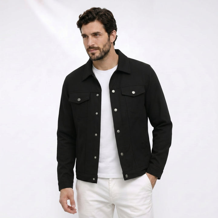 Monty - Suede Trucker Jacket