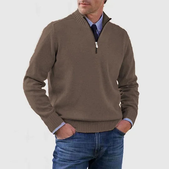 Quincy - Fine Knit Half-Zip Jumper