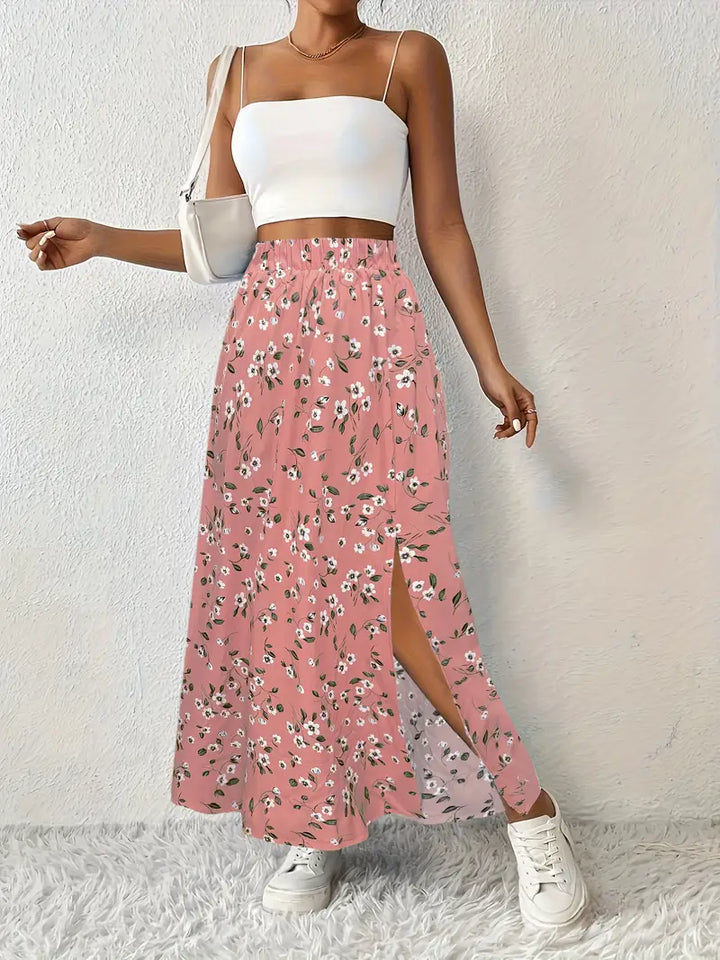 Paige™ | Floral Print Maxi Skirt