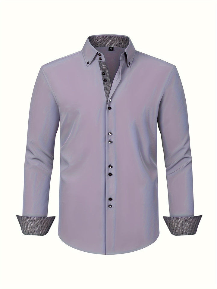 Albert Elegant Lightweight Shirt with Contrast Details