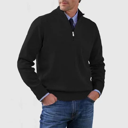 Quincy - Fine Knit Half-Zip Jumper