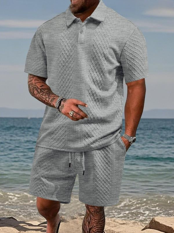 Hetty London Summer Textured Knit Set for Men