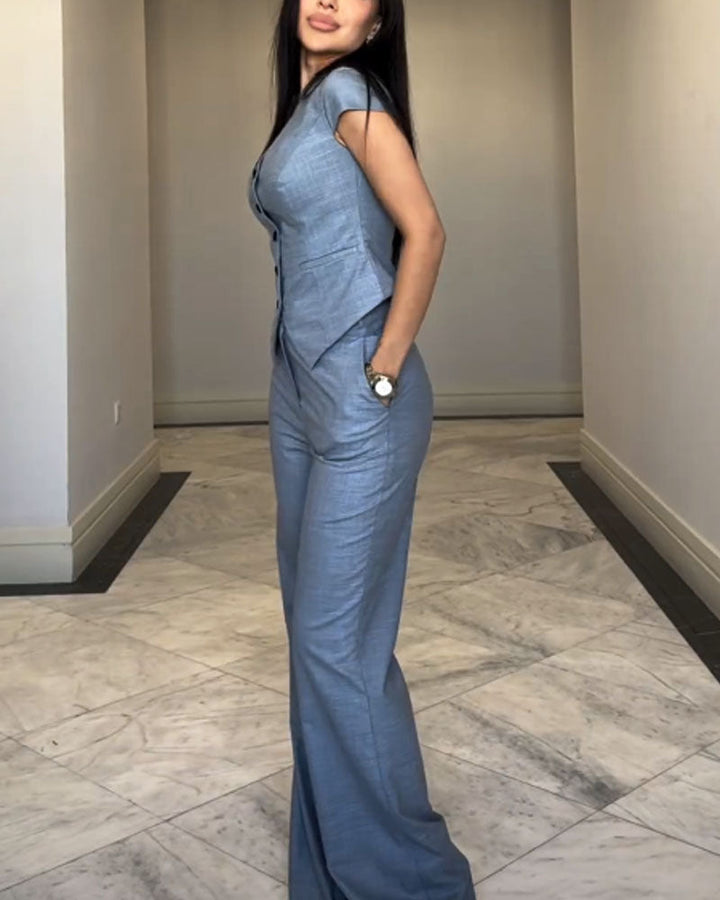 Rosana | Effortless V-Neck Set