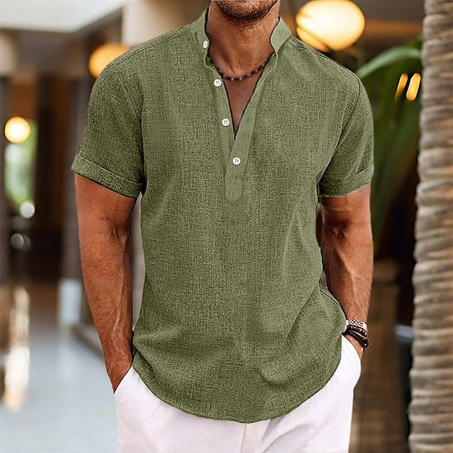 Hetty London Textured Popover Shirt for Men