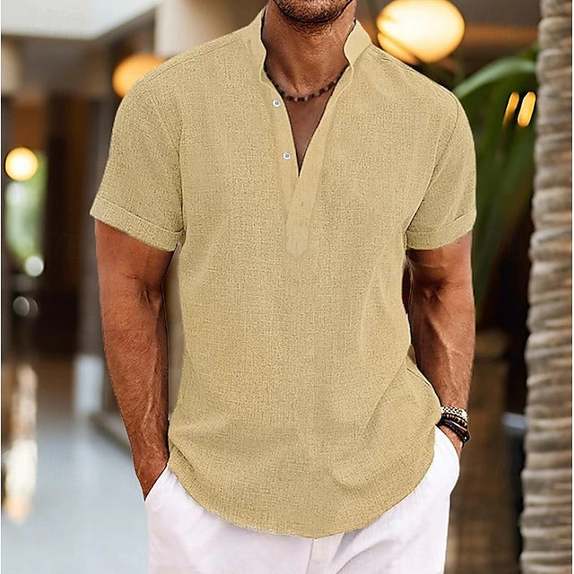 Hetty London Textured Popover Shirt for Men