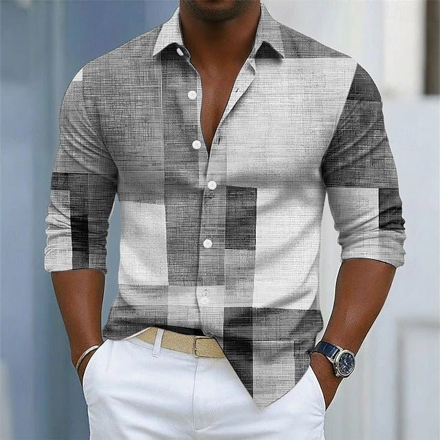 Hetty London Geometric Print Shirt for Men