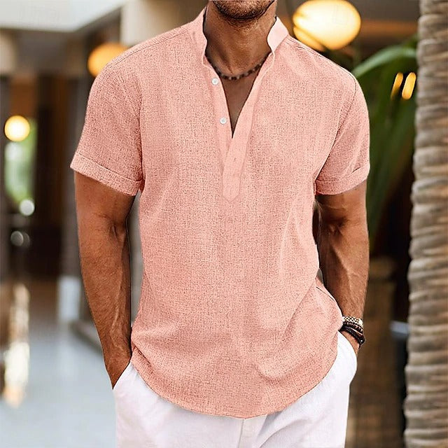 Hetty London Textured Popover Shirt for Men