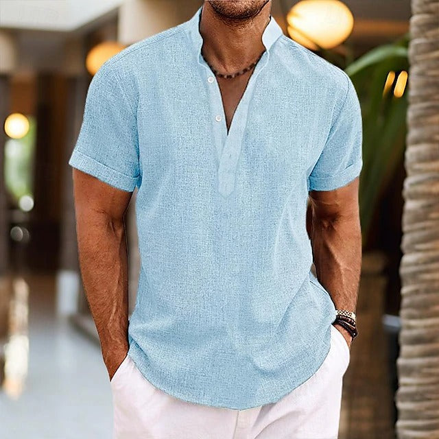 Hetty London Textured Popover Shirt for Men