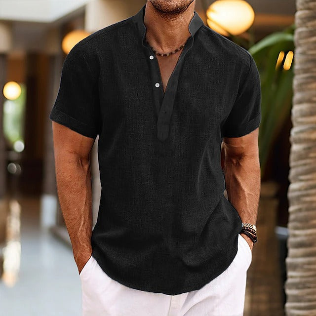 Hetty London Textured Popover Shirt for Men