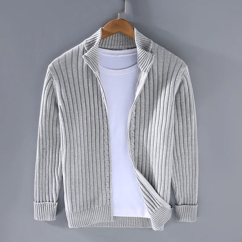 Vaughan - Merino Zip Cardigan