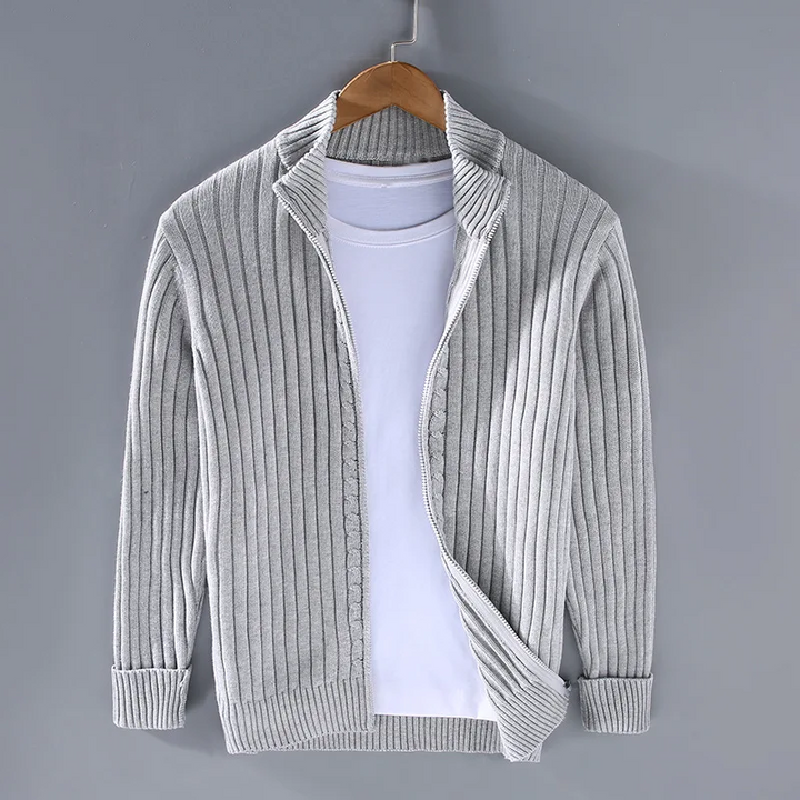 Vaughan - Merino Zip Cardigan
