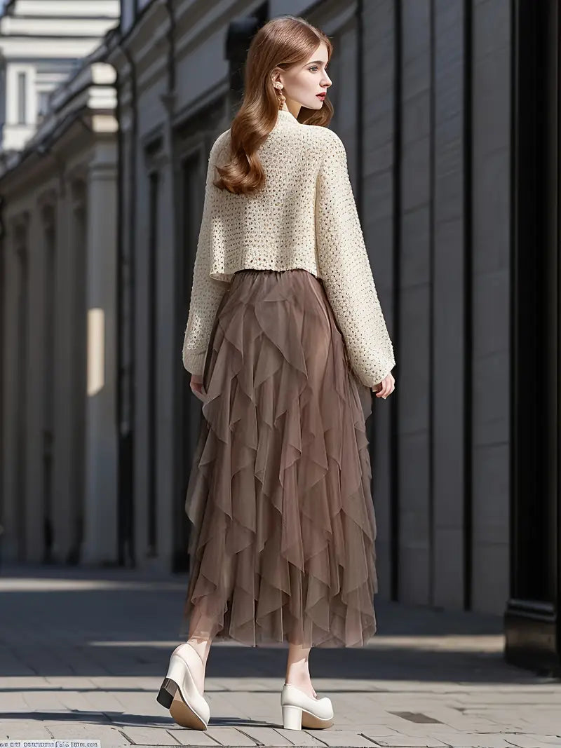 Cecil™ | Stylish Mesh Layered Tutu Skirt