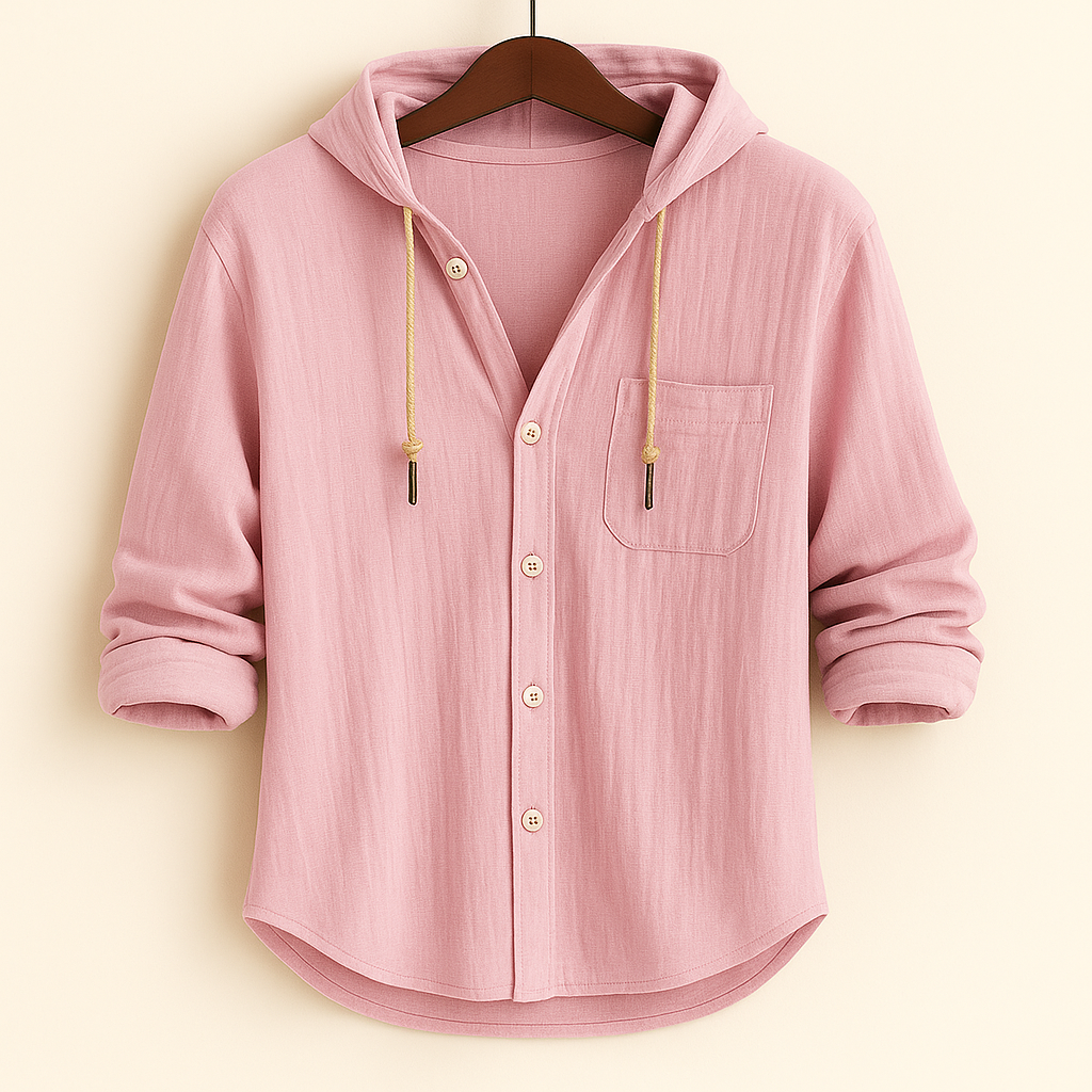 Hetty London Luxury Soft Cotton Hooded Shirt