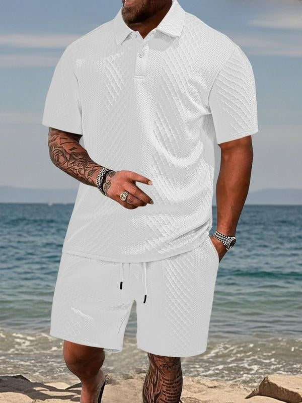 Hetty London Summer Textured Knit Set for Men