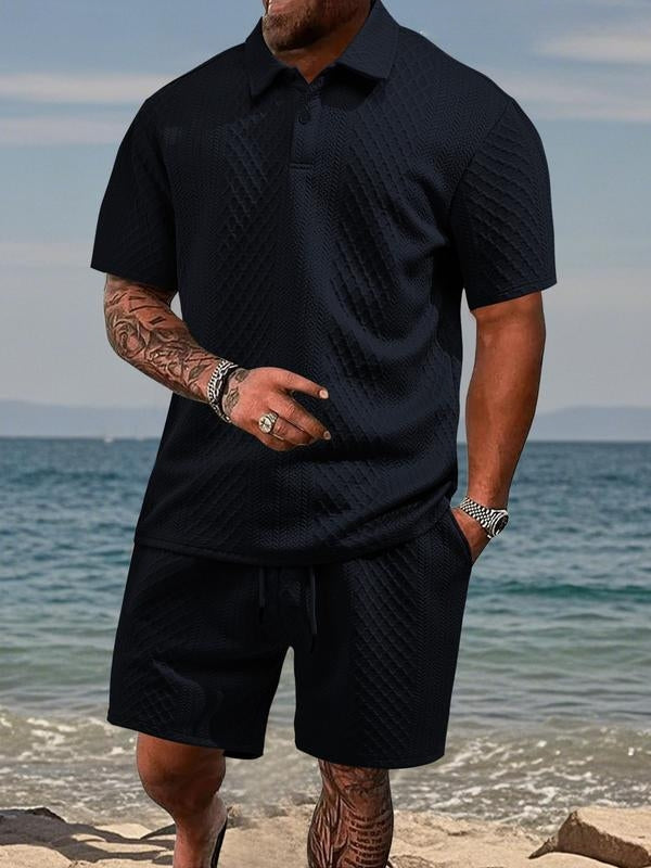 Hetty London Summer Textured Knit Set for Men