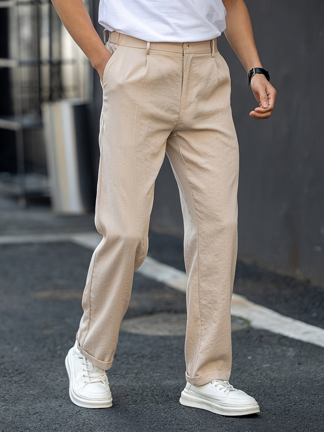 Frederick - Beige Corduroy Trousers