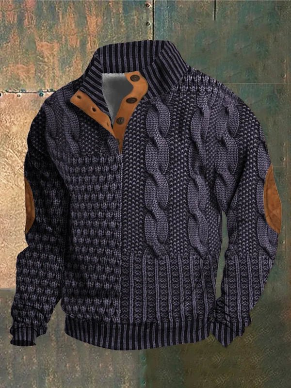 Jasper - Patterned Cable Knit Cardigan