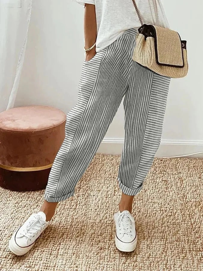 Lily | Striped Lily Trousers