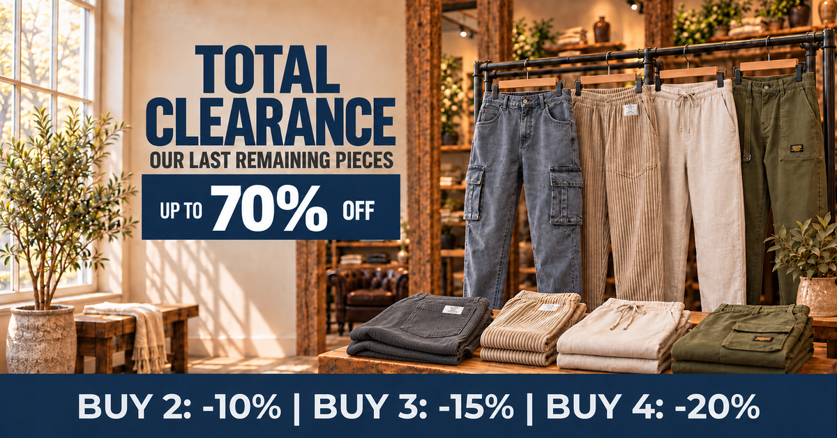 Hetty London men's bottoms — total clearance
