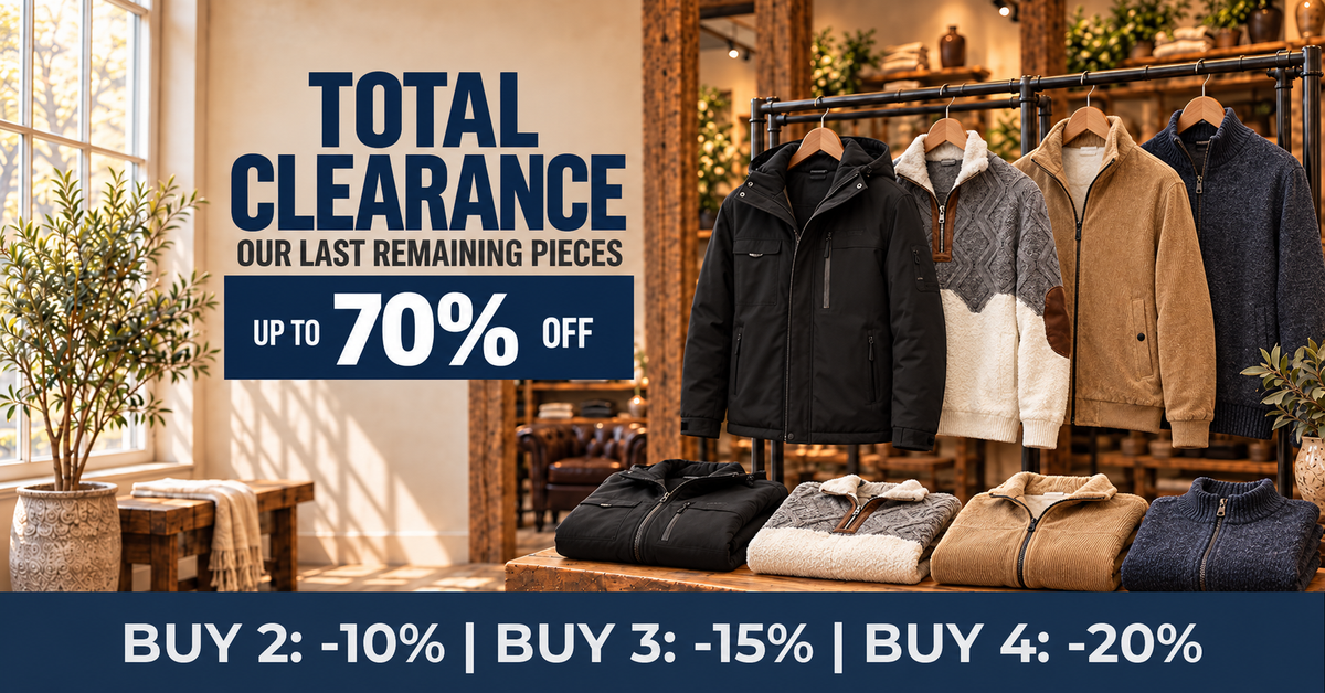 Hetty London men's jackets — total clearance