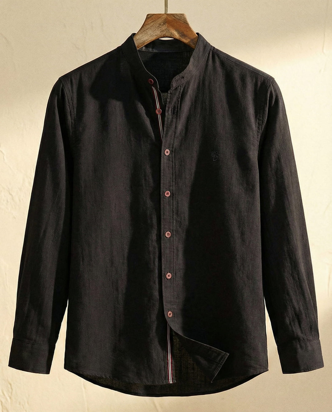 Hetty London Elegant Mandarin Collar Shirt for Men
