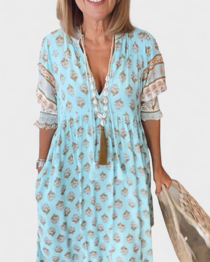 Lani | Boho Button Dress