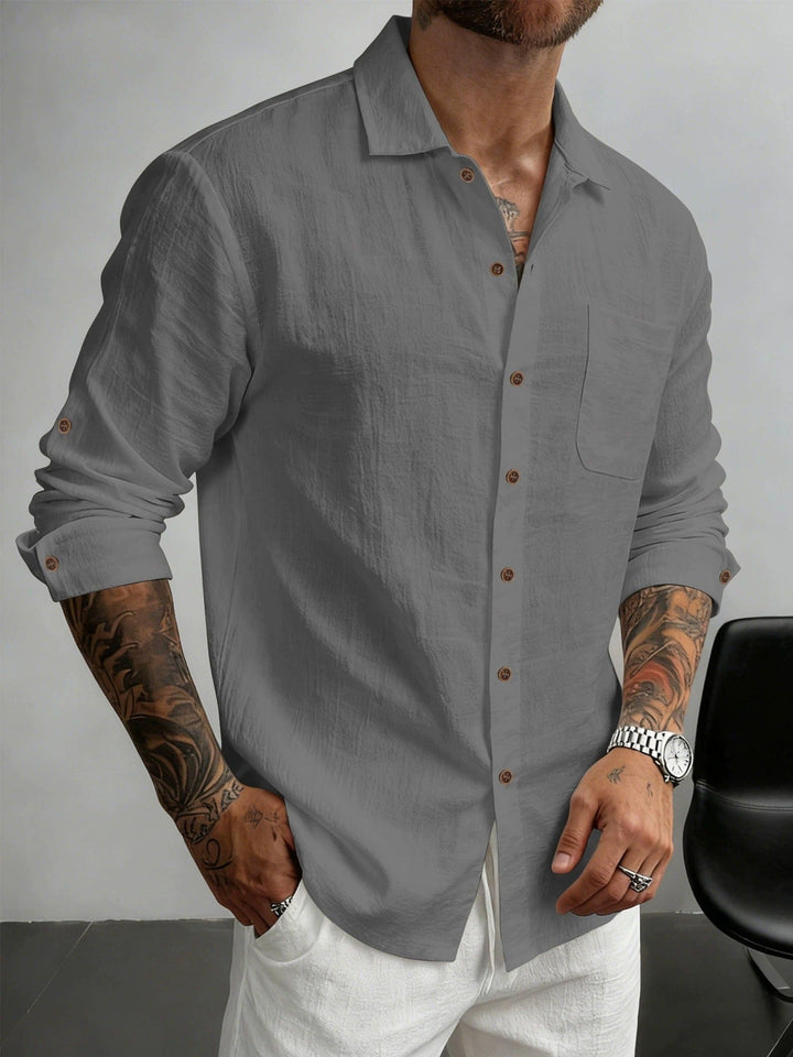 Hetty London Textured Cotton Shirt for Men