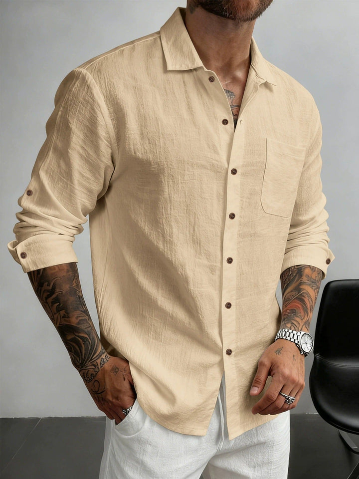 Hetty London Textured Cotton Shirt for Men
