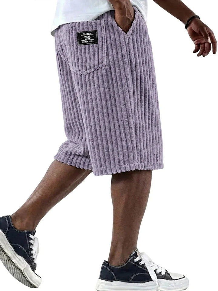 Hetty London | Corduroy Shorts with Embroidery Detail
