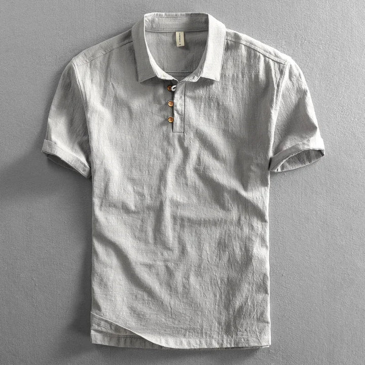 Torino Short Sleeve Linen Button Shirt
